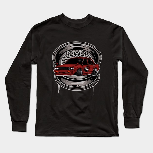 Red corolla Long Sleeve T-Shirt by Blunts